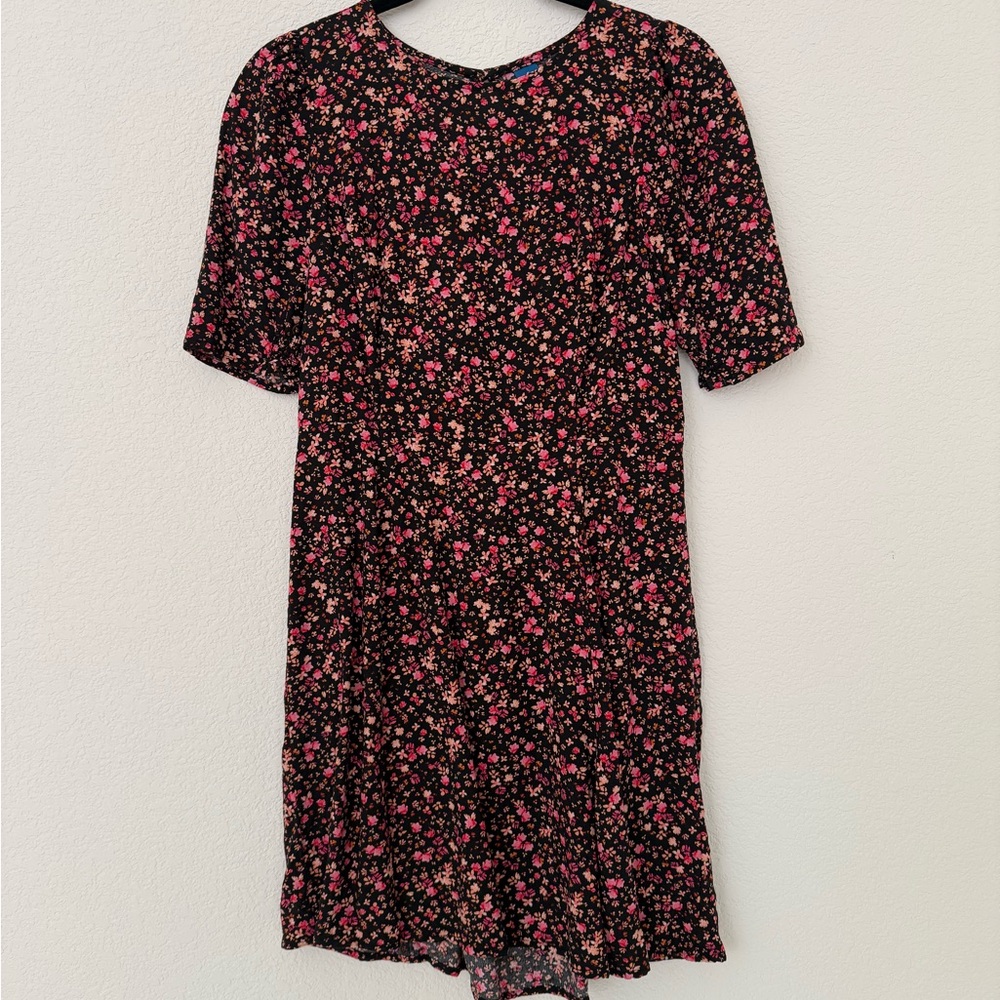 Old Navy Floral Black and Pink Women's Dress